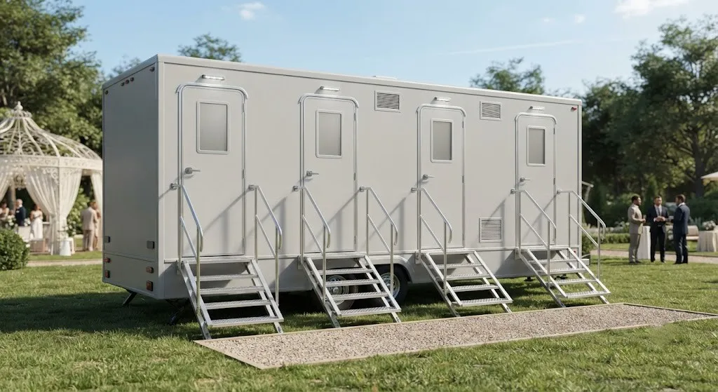 4 Stall Restroom Trailer in Hialeah, FL