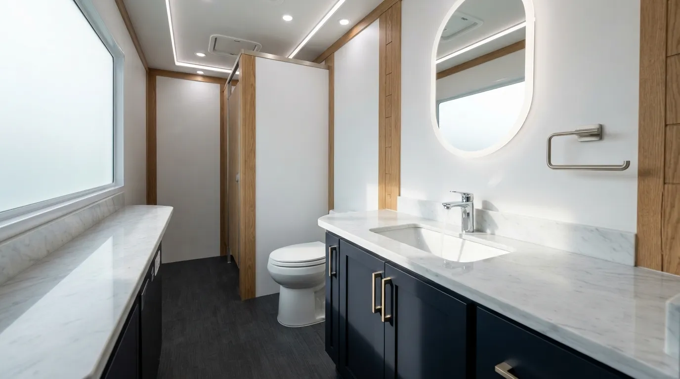 Luxury Restroom Trailer in Hialeah, FL